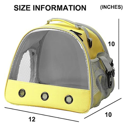 Bearded DragonTravel Cage,Lizards Carrier, Small Animal Travel Carrier for Hedgehog Rat Parrot Bird Guinea Pig, Portable Guinea Pig Travel Bag for 2 - color: Yellow