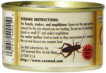 Zoo Med Laboratories SZMZM41 Can O Crickets Pet Food, 1.2-Ounce (Pack of 2) - size: 1.2 Ounce (Pack of 2)
