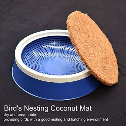 Buachois 10Pcs Bird Nesting Mat Coconut Fiber Adjustable Breathable Pad for Birds | bird nesting mat coconut fiber adjustable breathable nesting pad for birds pigeons reptiles