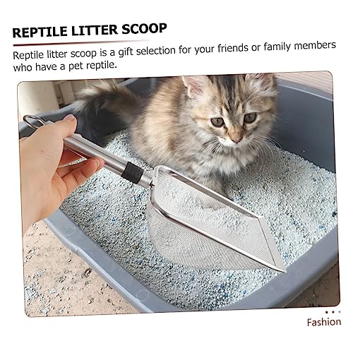 Pet Reptile Litter Scoop Sturdy Cleaning Tool for Tortoises Lizards and Pets Easy to Use Comfortable Grip for Litter and Waste Cleanup