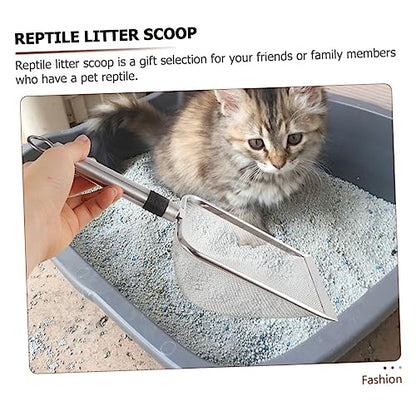 Pet Reptile Litter Scoop Sturdy Cleaning Tool for Tortoises Lizards and Pets Easy to Use Comfortable Grip for Litter and Waste Cleanup