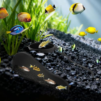 Aquarium Underground Tunnel Cave Fish & Shrimp Under Gravel Tunnel Aquarium Cave Hideout Shrimp and Fish Hiding Caves Shrimps Hideout(Size:Single Hole) - size: Single hole