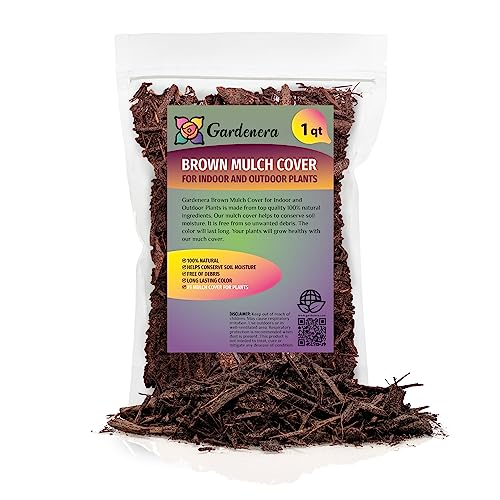 Premium Brown Mulch - Transform Your Landscape with Natural Elegance - 1 Quart - size: 1 Quart Bag, style: Brown Mulch