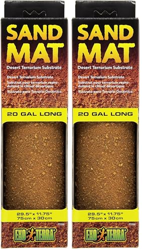 Exo Terra Sand Mat, 20-Gallon (Pack of 2) - size: 29.5 x 11.75 Inches (Pack of 2)