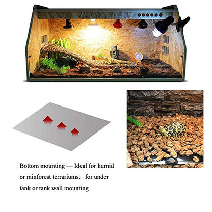 KABASI Reptile Heating Pad with Temperature Control, 20W 16.5x11inch | Under Tank Terrarium Waterproof Reptile Heat Mat, Adjustable Reptile Heat Mat for Turtle, Tortoise, Snakes, Lizard, Gecko - color: 20W-16.5x11 in