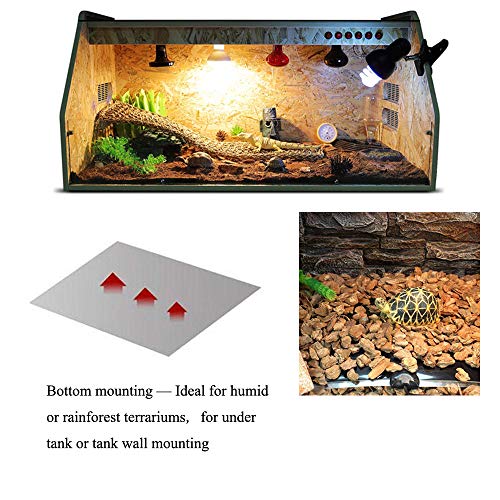 KABASI Reptile Heating Pad with Temperature Control, 14W 11x11inch | Under Tank Terrarium Waterproof Reptile Heat Mat, Adjustable Reptile Heat Mat for Turtle, Tortoise, Snakes, Lizard, Gecko - color: 14W-11x11 in