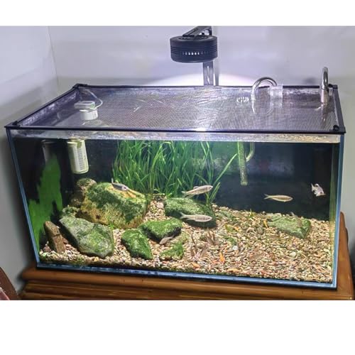 Magnetic Aquarium lid Fish Tank Hood top Cover Anti-Jumping net Cover mesh to Protect Fishs Jumping Out of Fishes Tank Hoods