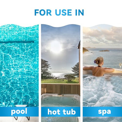 Phosphate Test Kit, Pool Phosphate Test Kit, 50 ct with Colorimetric Tube | Phosphate Test Strips for Hot Tub and Swimming Pool, Quick & Reliable Water Testing - color: White