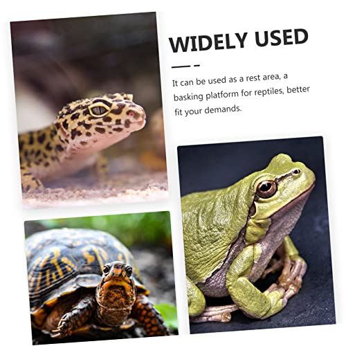 Totority 1set Tortoise Basking Platform Turtle Climbing Area Safe Basking for Reptiles for Water Turtles Frogs and Lizards Aquarium