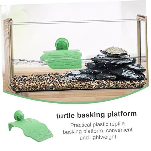 Turtle Basking Platform with Cup Aquarium Ramp for Tortoise Floating Terrace for Reptile Tank Decoration Turtle Accessories