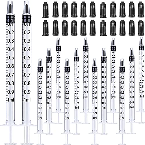 1ml Syringes with Caps (Pack of 50pcs) - size: 1ml-50pcs