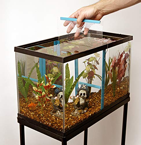 Penn-Plax Aqua Life Tank Divider - Super Size Aquarium Separator - Instantly Converts One Tank into Two, Easy Setup for Fish Breeding, Isolation, Aggression Control & Water Flow 11 3/8 x 17 1/2 Inches - size: Supersize
