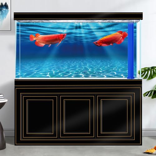 Natural Undersea Aquarium Background, Underwater Ocean Sunlight Fish Tank Background 30X18IN with 8 EVA Double-Sided Tape - color: Ocean, size: 30X18in/75X45cm