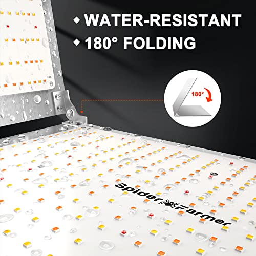 Spider Farmer SF7000 LED Grow Lights for Indoor Plants in 5x5 Grow Tent | 650W Dimmable Full Spectrum Grow Light, Samsung LM301B Diodes 2.8 PPE System for Seed Starting, Vegetables & Bloom - size: 5x5