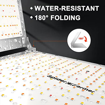 Spider Farmer SF7000 LED Grow Lights for Indoor Plants in 5x5 Grow Tent | 650W Dimmable Full Spectrum Grow Light, Samsung LM301B Diodes 2.8 PPE System for Seed Starting, Vegetables & Bloom - size: 5x5