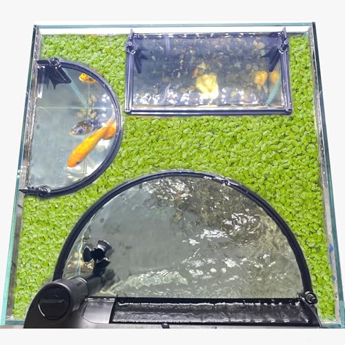 Floating Plant Corral for Aquarium, Fish Tank Accessories to Separate Floating Plants, Automatically Adjusts Height with Water Level, Suitable for All Floating Plants and All Aquariums (Style 3) - size: Style 3