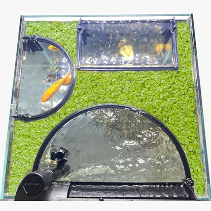 Floating Plant Corral for Aquarium, Fish Tank Accessories to Separate Floating Plants, Automatically Adjusts Height with Water Level, Suitable for All Floating Plants and All Aquariums (Style 3) - size: Style 3