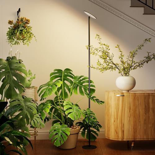 Grow Lights, 85" Full Spectrum Plant Light for Indoor Plants, 40W Grow Lamp, 10 Dimmable Brightness, Height Adjustable, Ideal for Large Tall Plants - color: 4000K, No Remote