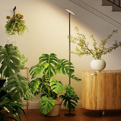 Grow Lights, 85" Full Spectrum Plant Light for Indoor Plants, 40W Grow Lamp, 10 Dimmable Brightness, Height Adjustable, Ideal for Large Tall Plants - color: 4000K, No Remote
