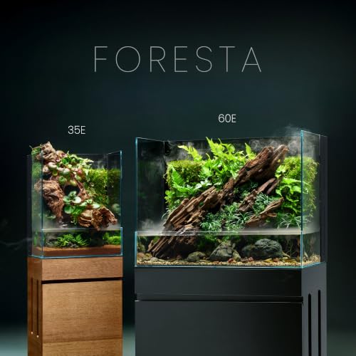 Ultum Nature Systems Foresta Integrated Paludarium Tank - All in One Aquarium w/Waterfall, Mist Maker, Water Pump, Modern Fish Tank w/Filtration for Aquatic Plants - 23.62" x 14.17" x 17.72" - 60E - size: 60E