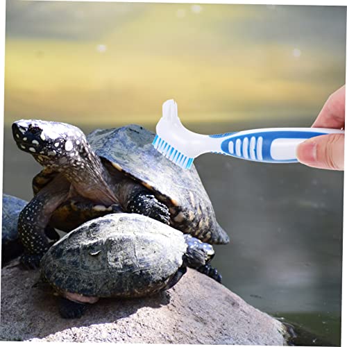 Aquarium Tools Scrubbing Brush for Fish Tank Turtle Shell Cleaning Brush Reptile Tank Accessories Reusable Material Double-Sided Design
