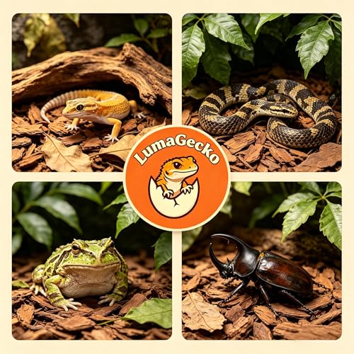 Stackable Reptile Breeding Tank with Heating Pad, 6-Tier Reptile Enclosure for Hatchlings & Juvenile Reptiles, Aluminum Frame Terrarium with Clear PET Tubs for Gecko, Frog, Spider & Lizard