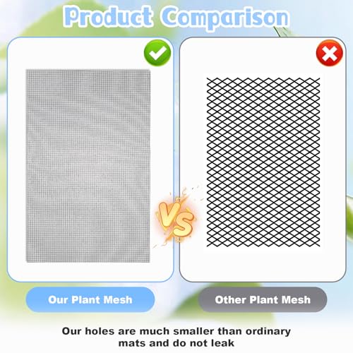 20PCS Flower Pot Hole Mesh Pad Drainage Screen Succulent Bonsai Mesh | Potting Mat Bonsai Mesh, Pots Substrate Barrier Plants Screen Mesh, Plant Pots Drainage Meshes, Preventing Soil Leakage