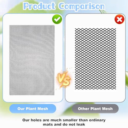 20PCS Flower Pot Hole Mesh Pad Drainage Screen Succulent Bonsai Mesh | Potting Mat Bonsai Mesh, Pots Substrate Barrier Plants Screen Mesh, Plant Pots Drainage Meshes, Preventing Soil Leakage