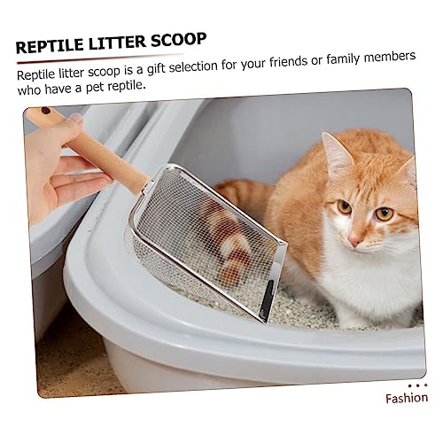 BESPORTBLE Cat Litter Scoop Handle Litter Shovel for Cats and Reptiles Fine Mesh Design for Easy Waste Cleanup and Reptile Containers