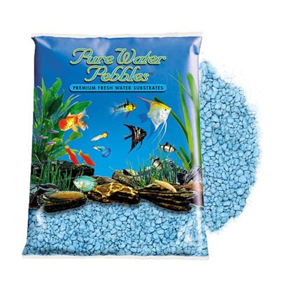 Heavenly Blue Aquarium Gravel - 5 lbs - Non-Toxic, Colorfast, Vibrant Substrate for Aquariums, Terrariums, Ponds & Crafts