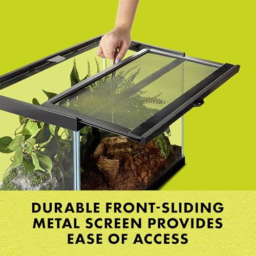 Zilla Critter 20 Gallon Reptile Terrarium with Sliding Screen Top - size: 20 Gallons