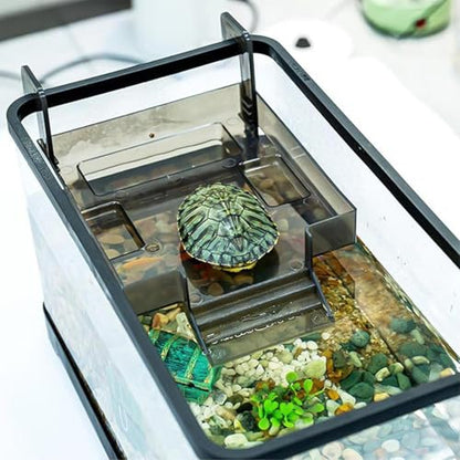 Turtle Dock For Aquarium: Animal Resting Land , Floating Sunbathing Ramp, Water Terrarium Step | Safe Galapagos Frog Salamanders Crabs Turtle Bal