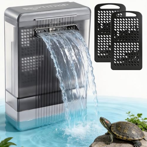 Aquarium Filter with U-V Light, Internal Fish Tank Filter for Up to 40 Gallon, Turtle Tank Filter Bio-Filtration, Ultra-Silent, and Green Water Clean - size: Up to 40 Gallon