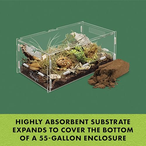 Zilla Coconut Husk Brick, Organic Bedding for Reptiles, Made with 100% Coconut Fiber, Ideal for Tropical Habitats and Egg Incubation, (Pack of 2) - size: One size (Pack of 2)