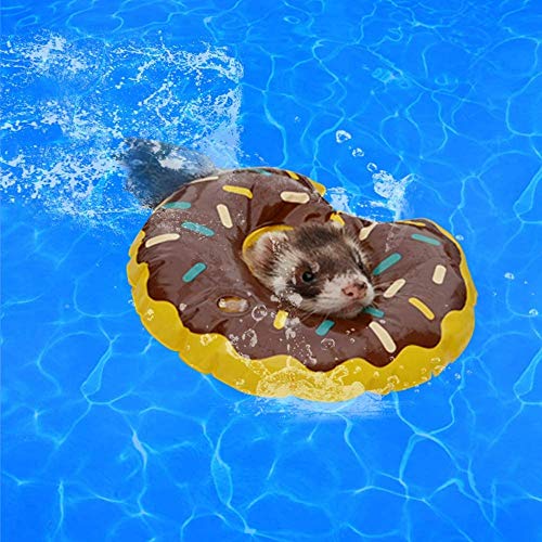 Foldable Collapsible Ferret Bathing & Cooling Swimming Pool, Durable Bath Tub, Swimming Bath Water Washer for Ferrets & Small Animals, Bonus-Ferret Swim Ring (80x20cm(31.5''x7.9'')) - size: 80x20cm(31.5''x7.9'')