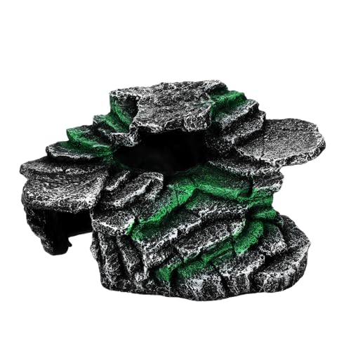 TOYANDONA Turtle Basking Platform Reptile Habitat Decor Strong Suction Cups for Aquatic Turtles and Bearded Dragons Floating Basking Rock