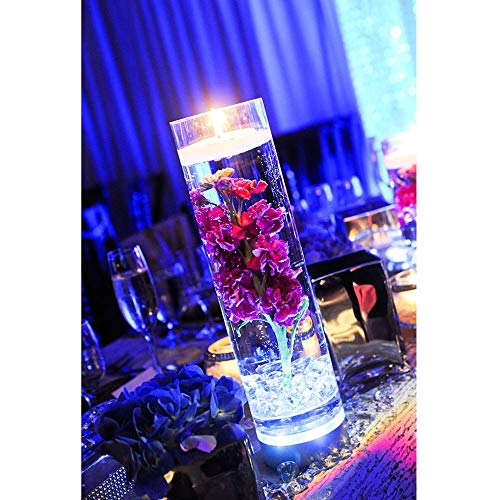 WGVI Quality Thick Weighted Clear Cylinder Glass Vases, 3" W x 12" H, Skinny Bud Vase Narrow Floral Bouquet Flower Arrangements Storage Container Candle Holders Decorative Accents, 1 Piece - size: 3"x12"H