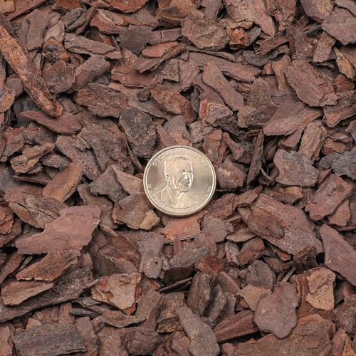 Orchid Bark 1qt, Natural Pine Bark Mulch for Plants, Great for Orchids, Succulents, Cactus, Bonsai, Ideal for Houseplant Mulch - color: Orchid Bark, size: 1qt