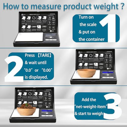 Digital Pocket Gram Scale 200g x 0.01g High Precision with 100g Calibration | Mini Scale Weighs Kitchen Small Food, Jewelry, Ounces, Grains, LCD Display, Tare Function With 100g Calibration Weight - size: 200g / 0.01g (Model: TOP-100)