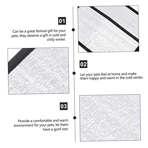 Happyyami Reptile Box Heating Pad Reptile Heat Pad Reflective Film Insulation Mat for Snakes Lizards and Turtles - size: 30X16X0.1cm