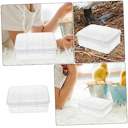 FRCOLOR 2pcs Reptile Egg Incubator Box Breeding Box for Ball Snake Incubation Tray