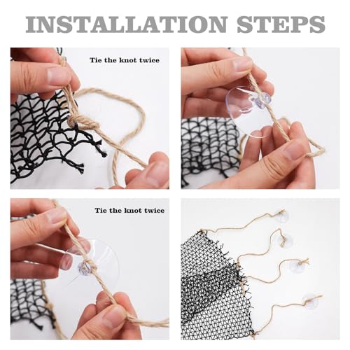3 Pack Collapsible Reptile Hammock with Suction Cups, Breathable Climbing Net Lounger for Bearded Dragon, Gecko, Snake, Hermit Crab, Reptile Tank Accessories