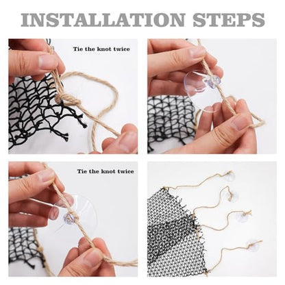 3 Pack Collapsible Reptile Hammock with Suction Cups, Breathable Climbing Net Lounger for Bearded Dragon, Gecko, Snake, Hermit Crab, Reptile Tank Accessories