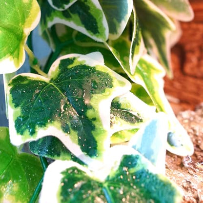 Reptile Terrarium Hanging Plant, 12'' Hiding and Climbing Fake Plants Vine for Reptile Enclosure, Ideal for Chameleon Bearded Dragon Lizard Gecko Tank Accessories - size: Reptile Hanging Plant