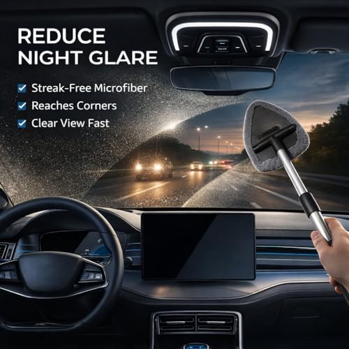 15PCS Interior Cleaning Kit, Boar Brush,160g Gel, Swivel Glass Tool | Scratch‑free vent duster microfiber pads waterproof bag, car & home dual use, practical holiday gift for car lovers