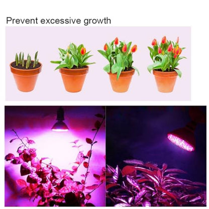 Grow Light Bulb, Full Spectrum 7W Grow Lamp (50 Watt Equiv),E26 Base Perfect for Seeding and Growing of Indoor Plants, Seed Starting,Flowers 4 Pack