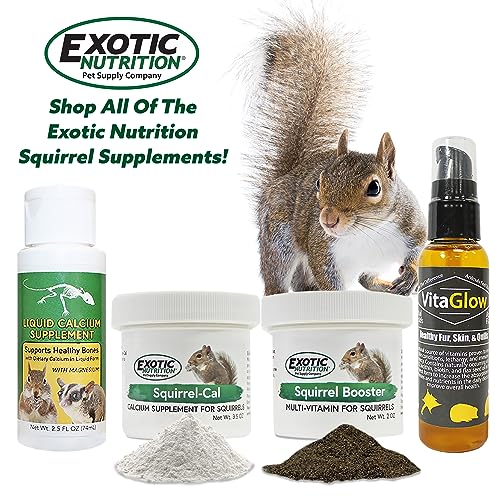 Squirrel Booster (2 oz.) - Complete Multivitamin - Powdered Vitamin & Mineral Supplement for Pet Squirrels