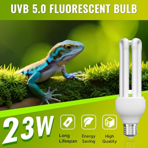DoRight UVB 5.0 Bulb for Birds Compact Fluorescent Light Bulb E26, UVB 5.0 Bird Light Bulb Compact UVB Lamp Bird Cage UVB Light for Captive Birds, Reptiles