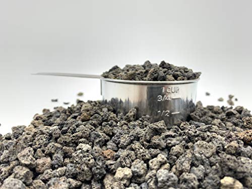 Black Lava Rock | 2 Quarts Bag | 1/4” Particle Size | Soil Aggregate for Bonsai, Cactus, Succulents, Aquariums, and More | Enables Optimal Drainage and Soil Aeration | The Bonsai Supply