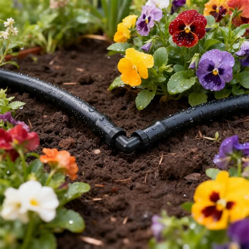 RedChili Drip Irrigation Universal 1/4" Barbed Elbow Fitting, 80 Pieces Drip System Parts 90 Degree Right Angle Connectors Fits 1/4-Inch Drip Tubing Irrigation For Drip Line Connection - size: 1/4" Elbow-80P